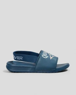 Toddlers|Slides*Quiksilver Toddlers' Bright Coast Strapped SP KD Slides Blue 5