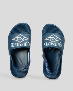 Toddlers|Slides*Quiksilver Toddlers' Bright Coast Strapped SP KD Slides Blue 5