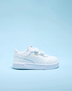 Toddlers|Sneakers*Puma Toddlers' Carina Mia V Shoes Puma White-puma Gold