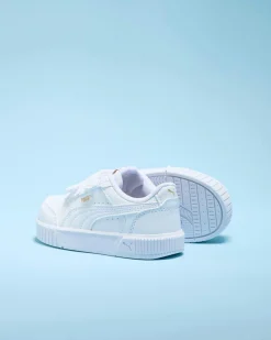 Toddlers|Sneakers*Puma Toddlers' Carina Mia V Shoes Puma White-puma Gold
