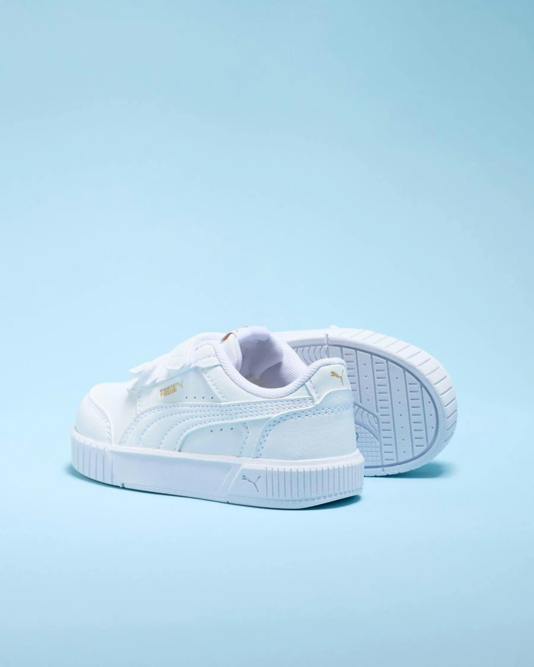 Toddlers|Sneakers*Puma Toddlers' Carina Mia V Shoes Puma White-puma Gold