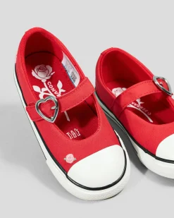 Toddlers*Converse Toddlers' Chuck Taylor All Star Dainty Mary Jane Shoes Red/ Lt Jellyfish Jitter/vintage White
