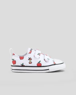 Toddlers|Sneakers*Converse Toddlers' Chuck Taylor All Star Allover Easy On Shoes White/red/black