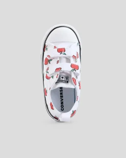 Toddlers|Sneakers*Converse Toddlers' Chuck Taylor All Star Allover Easy On Shoes White/red/black