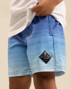 Toddlers|Shorts & Bottoms*Skylark Toddlers' Combo Elastic Waist Shorts Blue Fade