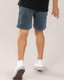 Toddlers|Shorts & Bottoms*Skylark Toddlers' Cord Elastic Waist Shorts Dark Blue