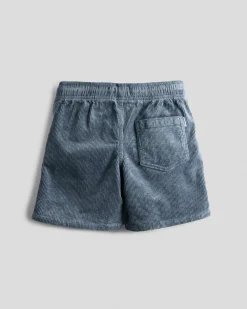 Toddlers|Shorts & Bottoms*Skylark Toddlers' Cord Elastic Waist Shorts Dark Blue