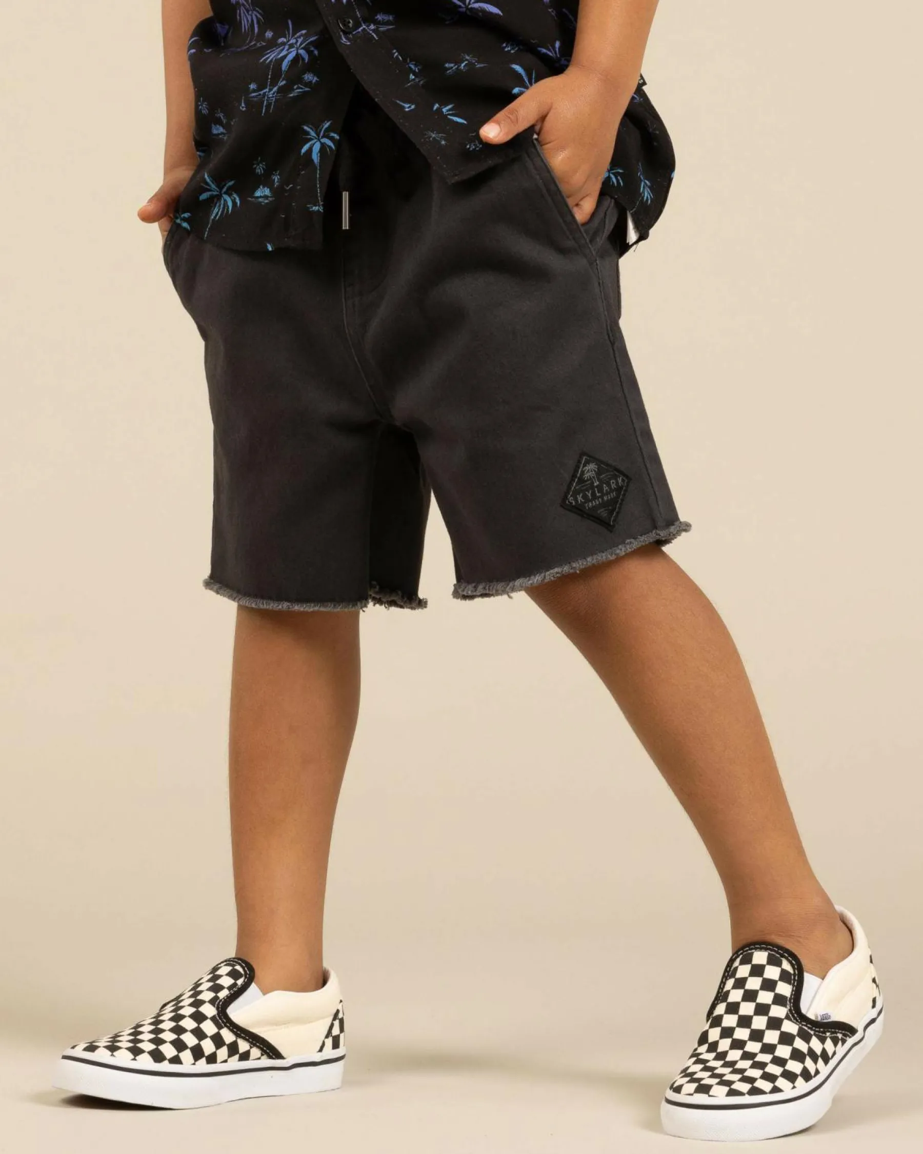 Toddlers|Shorts & Bottoms*Skylark Toddlers' Eject Walk Shorts Asphalt