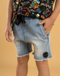 Toddlers|Shorts & Bottoms*Skylark Toddlers' Elite Elastic Waist Shorts Mid Blue