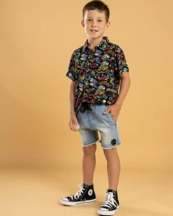 Toddlers|Shorts & Bottoms*Skylark Toddlers' Elite Elastic Waist Shorts Mid Blue
