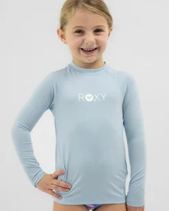 Rash Vests|Toddlers*Roxy Toddlers' Essential Long Sleeve Rash Vest Nantucket
