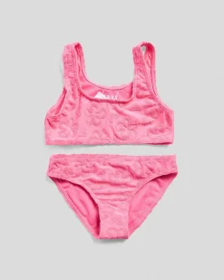 Bikinis|Toddlers*Roxy Toddlers' Flip Flower Bralette Bikini Set Pink Cosmos Flip Flower Terry