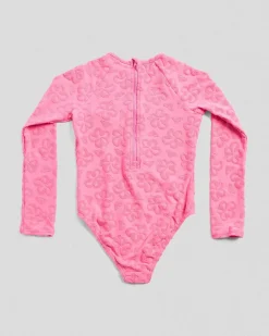 Hot Toddlers' Flip Flower Long Sleeve Surfsuit Kids Surf|Wetsuits & Surfsuits