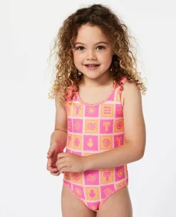 Surf|One Pieces*Rip Curl Toddler's Floral Reversible One Piece Swimsuit Multico