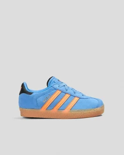 Toddlers|Toddlers*adidas Toddlers' Gazelle Shoes Focus Blue/solar Orange/core Black