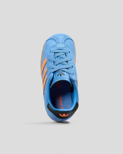 Toddlers|Toddlers*adidas Toddlers' Gazelle Shoes Focus Blue/solar Orange/core Black