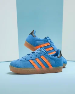 Toddlers|Toddlers*adidas Toddlers' Gazelle Shoes Focus Blue/solar Orange/core Black