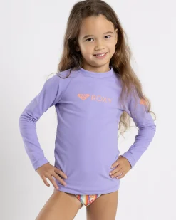 Rash Vests|Toddlers*Roxy Toddlers' Heater Long Sleeve Rash Vest Violet Tulip