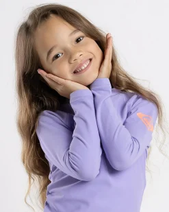 Rash Vests|Toddlers*Roxy Toddlers' Heater Long Sleeve Rash Vest Violet Tulip