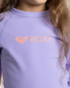 Rash Vests|Toddlers*Roxy Toddlers' Heater Long Sleeve Rash Vest Violet Tulip