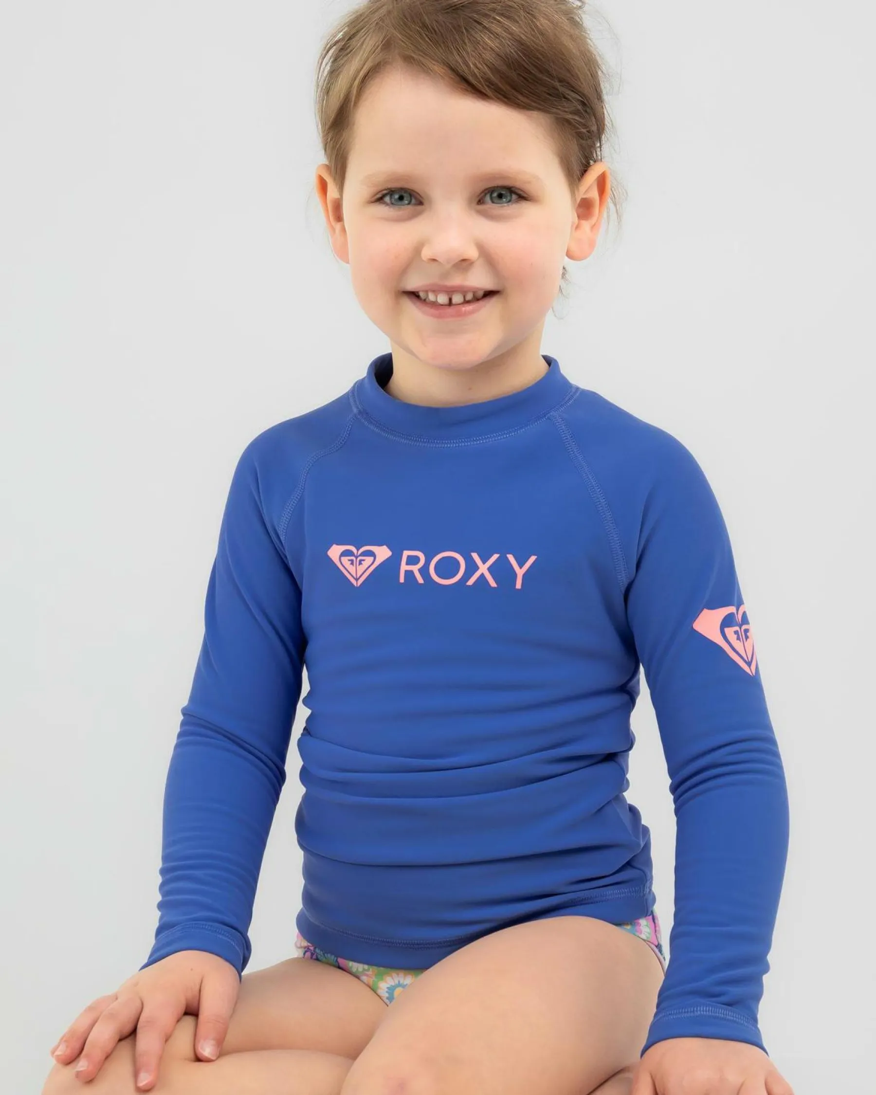 Rash Vests|Toddlers*Roxy Toddlers' Heater Long Sleeve Rash Vest Amparo Blue