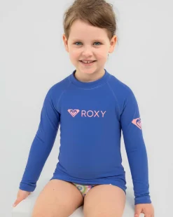 Rash Vests|Toddlers*Roxy Toddlers' Heater Long Sleeve Rash Vest Amparo Blue