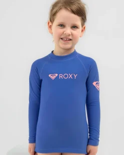 Rash Vests|Toddlers*Roxy Toddlers' Heater Long Sleeve Rash Vest Amparo Blue
