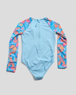 Outlet Toddlers' Hibiscus Hugs Long Sleeve Surfsuit Kids Surf|Wetsuits & Surfsuits