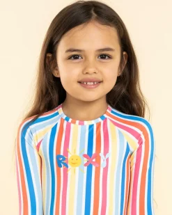 Surf|Wetsuits & Surfsuits*Roxy Toddlers' Holy Stripe Long Sleeve Surfsuit Bright White Holy Stripe