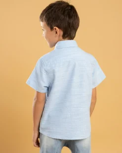 Toddlers|Tops & T-Shirts*Skylark Toddlers' Integral Short Sleeve Shirt Light Blue