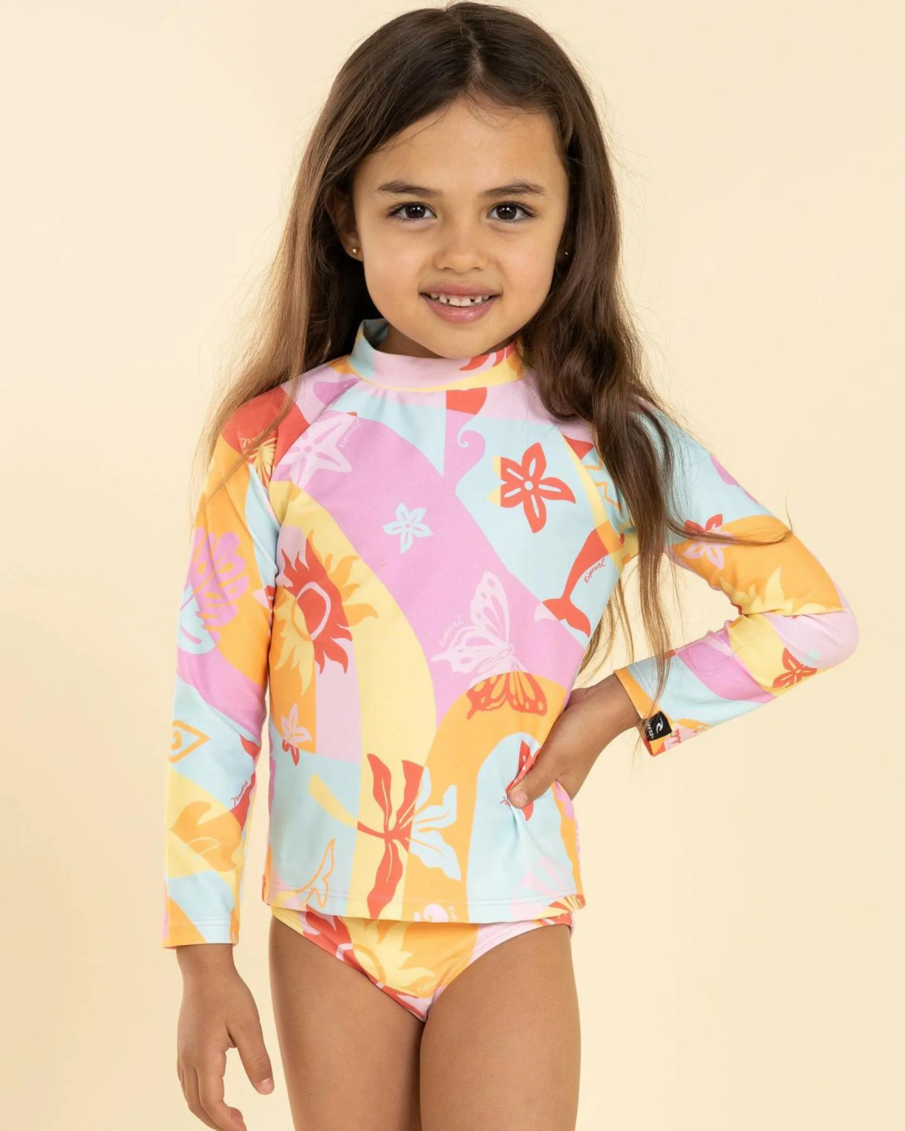 Sale Toddlers' Island Days Long Sleeve Rash Vest Set Kids Rash Vests|Toddlers