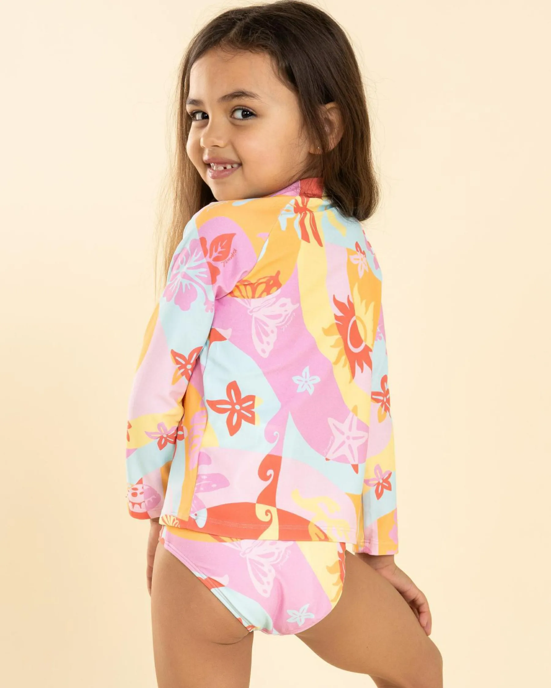 Sale Toddlers' Island Days Long Sleeve Rash Vest Set Kids Rash Vests|Toddlers