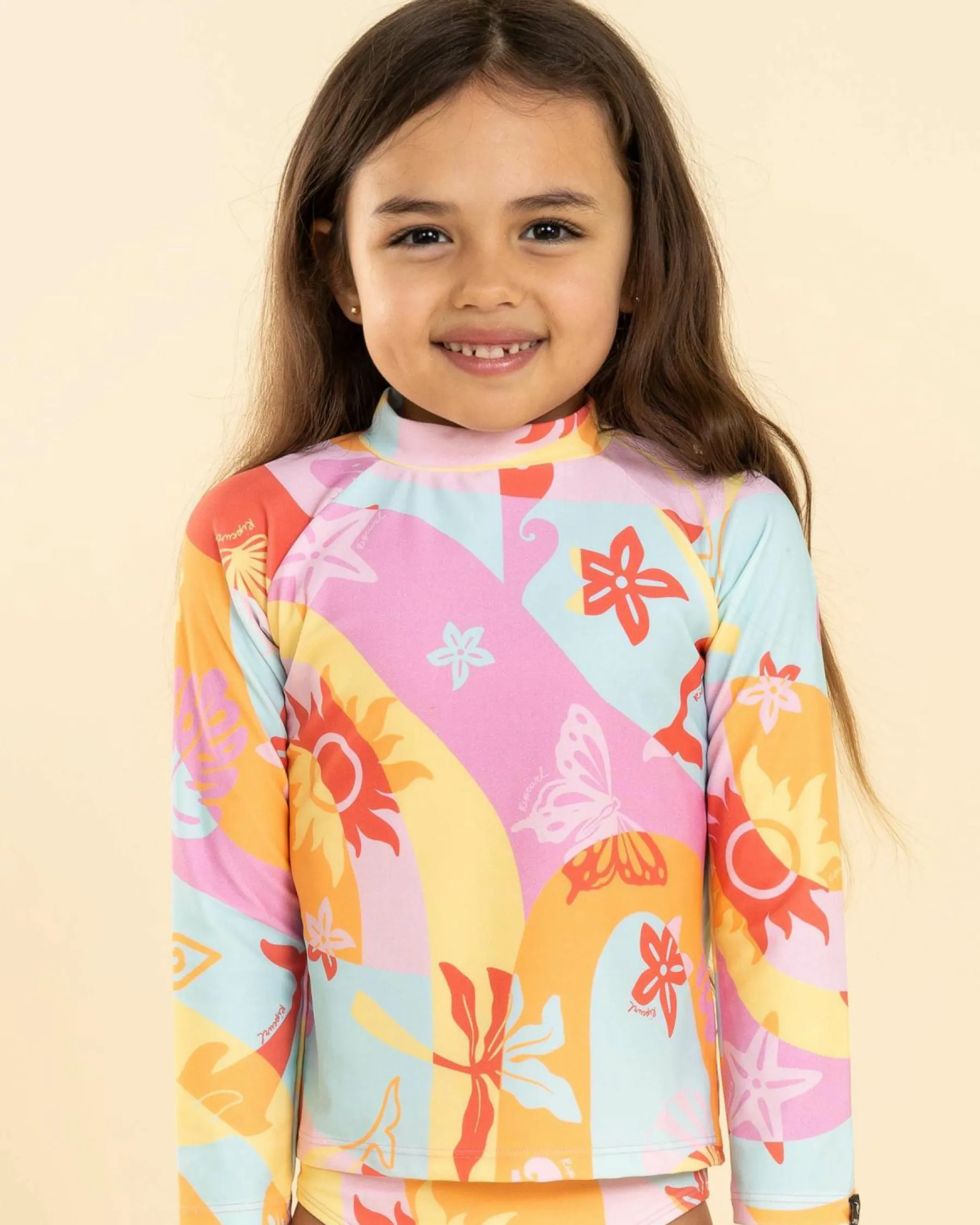 Sale Toddlers' Island Days Long Sleeve Rash Vest Set Kids Rash Vests|Toddlers