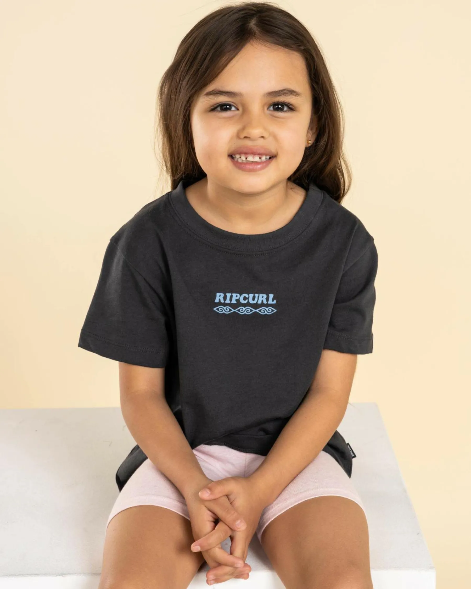Tops*Rip Curl Toddlers' Island Relaxed Art T-Shirt Washed Black