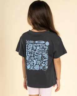 Tops*Rip Curl Toddlers' Island Relaxed Art T-Shirt Washed Black