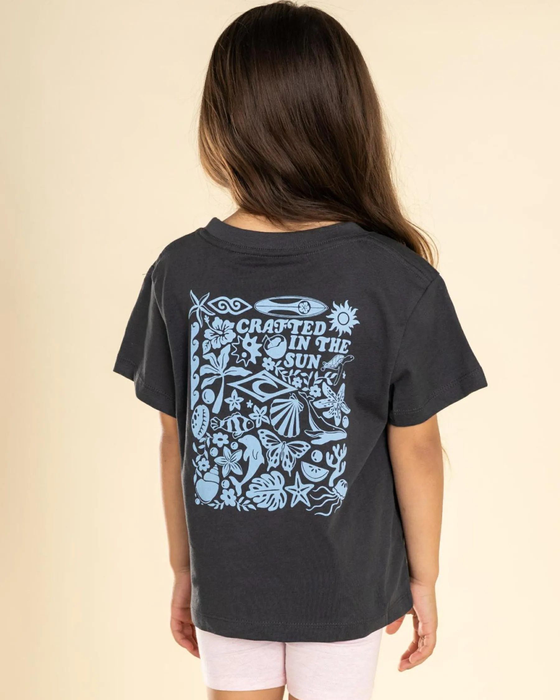 Tops*Rip Curl Toddlers' Island Relaxed Art T-Shirt Washed Black