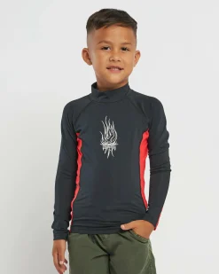 Toddlers' Jimmy Contrast Long Sleeve Rash Vest Kids/BOY Rashies|Toddlers