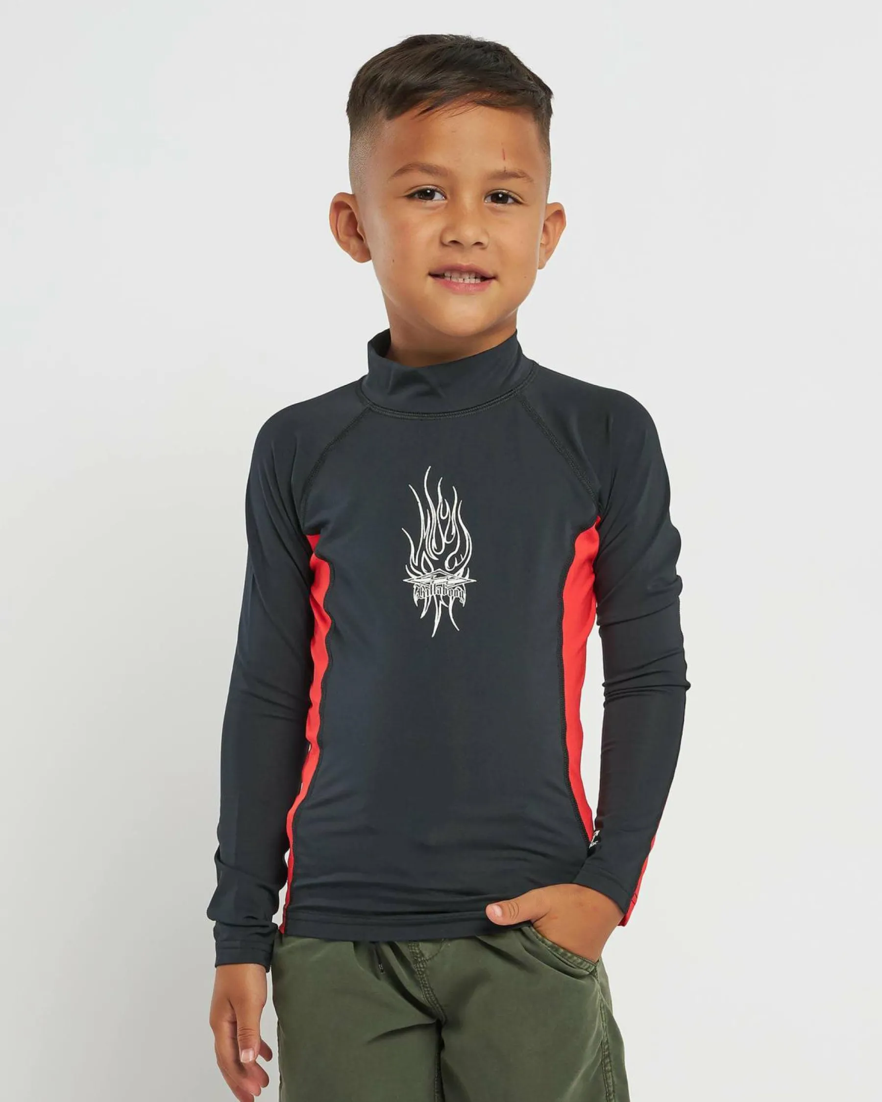Toddlers' Jimmy Contrast Long Sleeve Rash Vest Kids/BOY Rashies|Toddlers