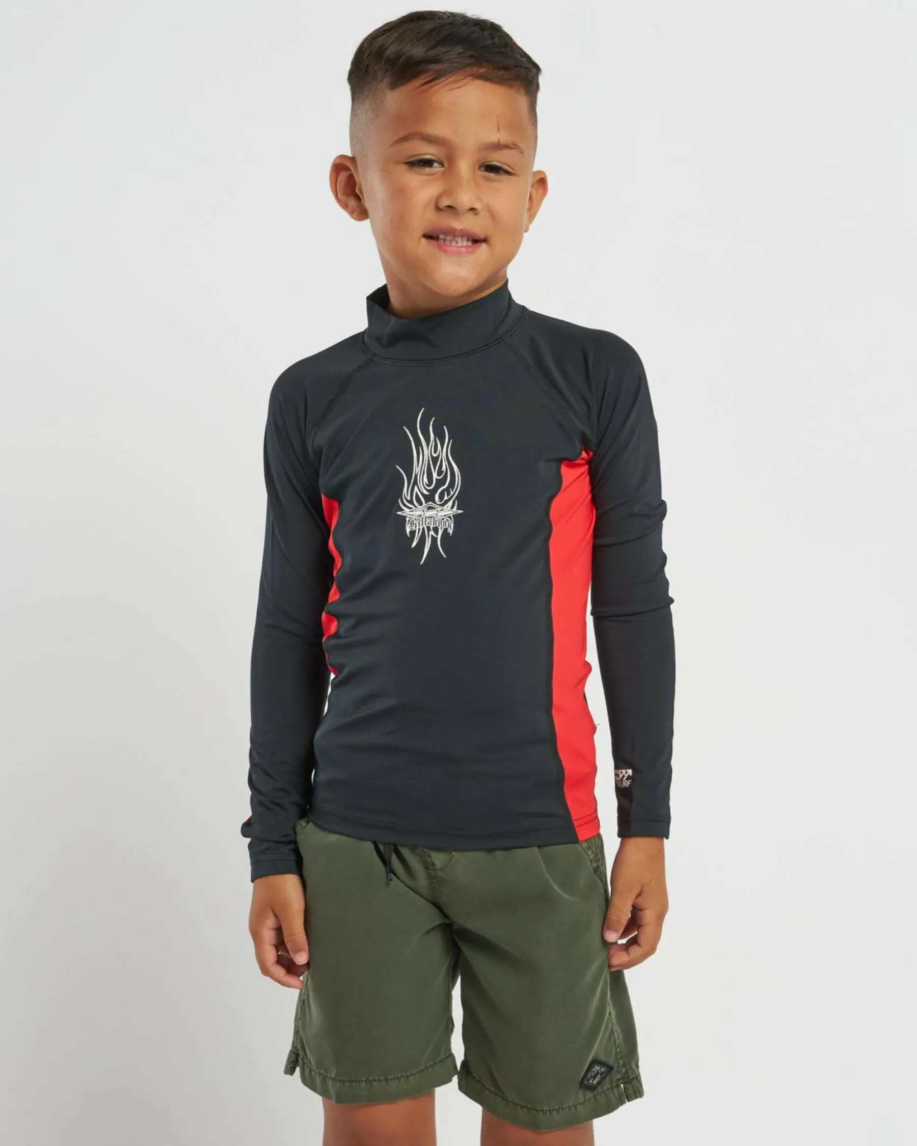 Toddlers' Jimmy Contrast Long Sleeve Rash Vest Kids/BOY Rashies|Toddlers