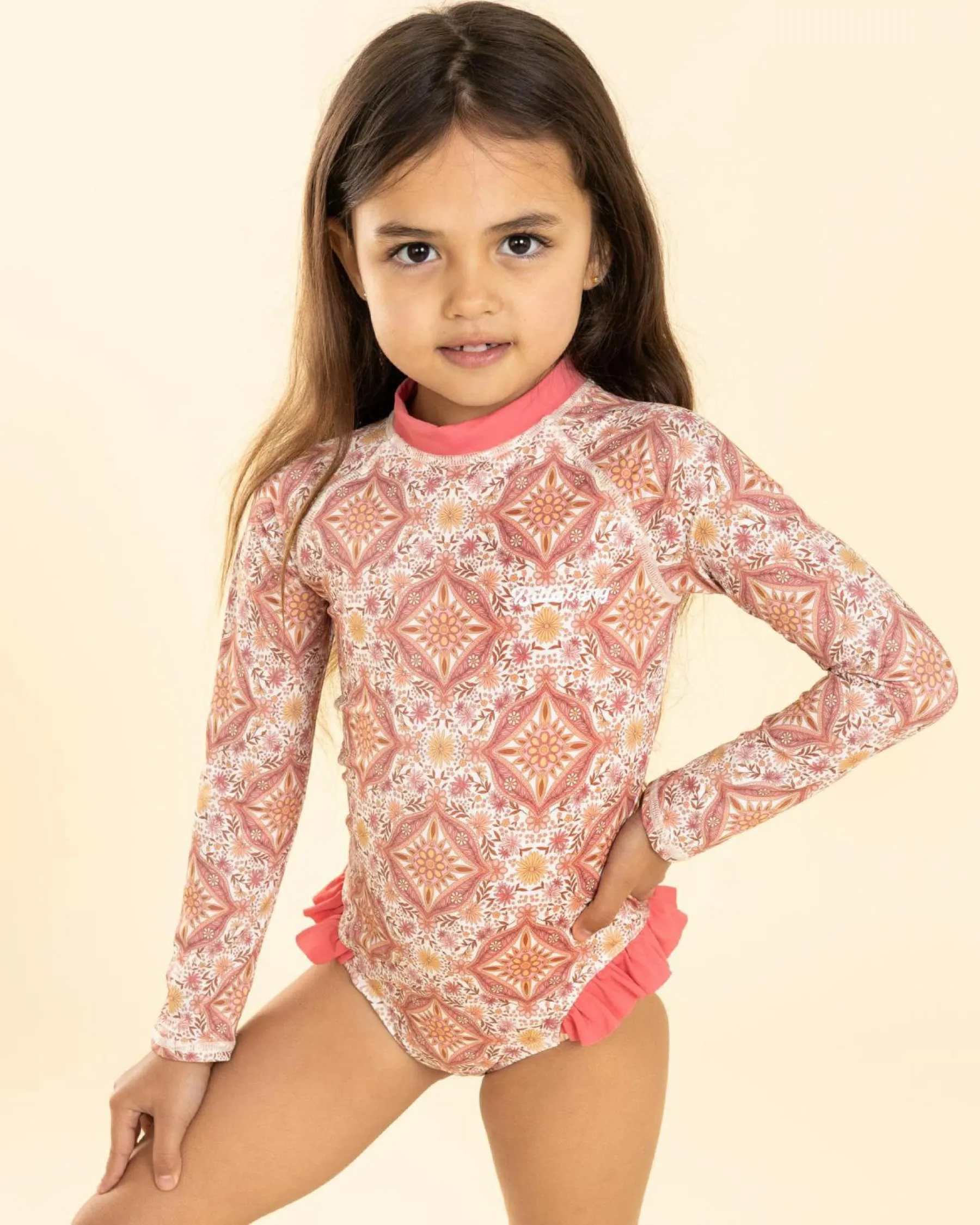 Toddlers' Just For You Long Sleeve Surfsuit Kids Surf|One Pieces