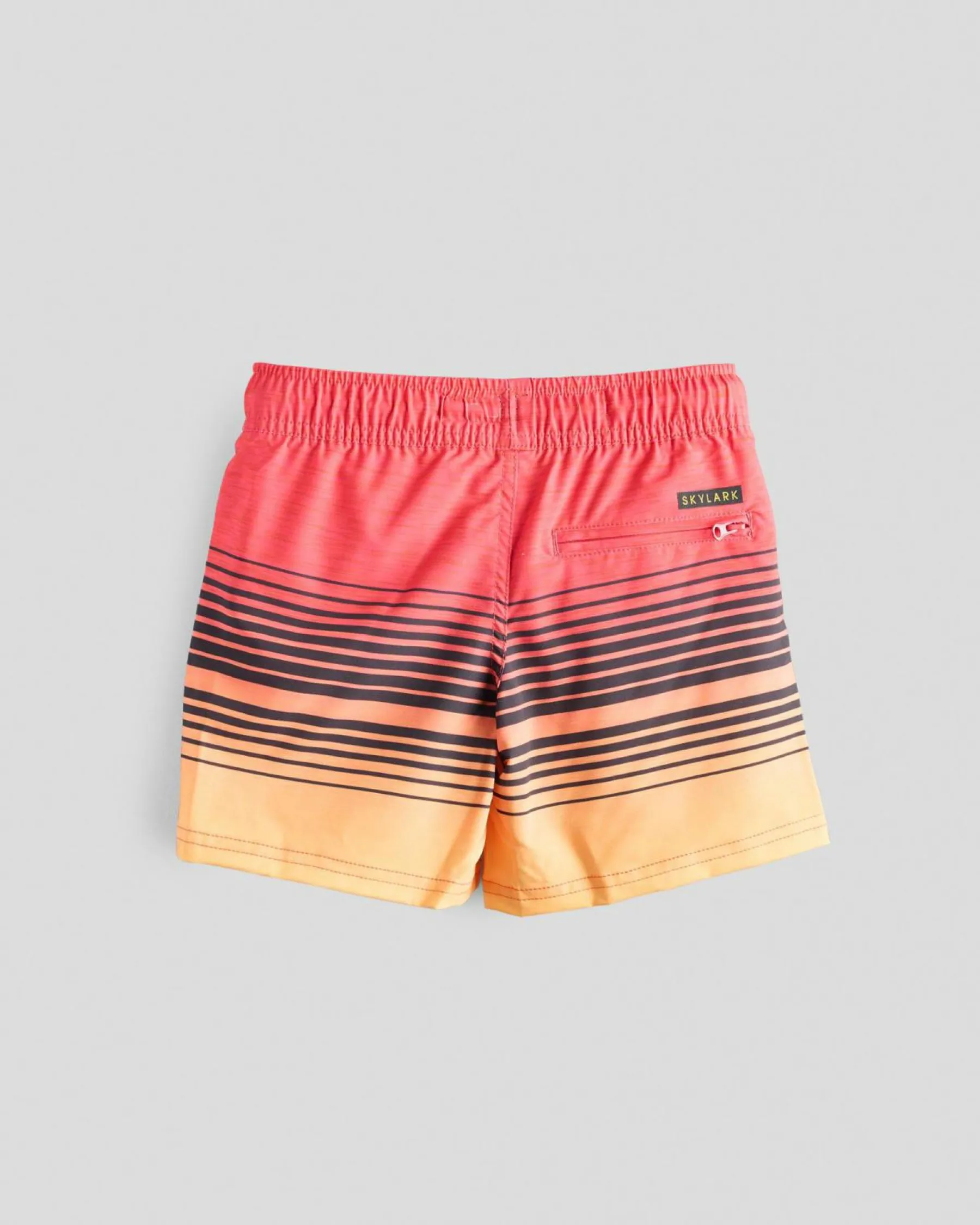 Toddlers|Shorts & Bottoms*Skylark Toddlers' Linear Elastic Waist Shorts Red/yellow/black