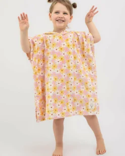 Toddlers' Little Daisy Hoodie Towel Kids Towels|Toddlers
