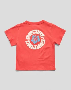 Tops*Rip Curl Toddlers' Luxe Surf Standard T-Shirt Watermelon