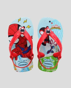 Toddlers|Flip Flops & Sandals*Havaianas Toddlers' Marvel Spiderman Thongs Pop Blue/red