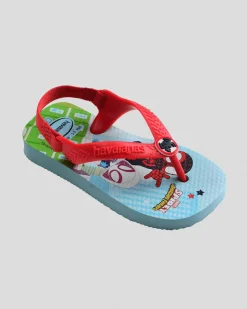 Toddlers|Flip Flops & Sandals*Havaianas Toddlers' Marvel Spiderman Thongs Pop Blue/red
