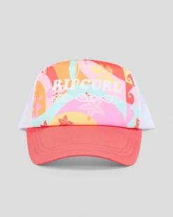 Toddlers|Headwear*Rip Curl Toddlers' Mixed Revival Trucker Cap Red