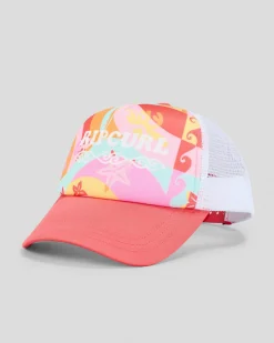 Toddlers|Headwear*Rip Curl Toddlers' Mixed Revival Trucker Cap Red