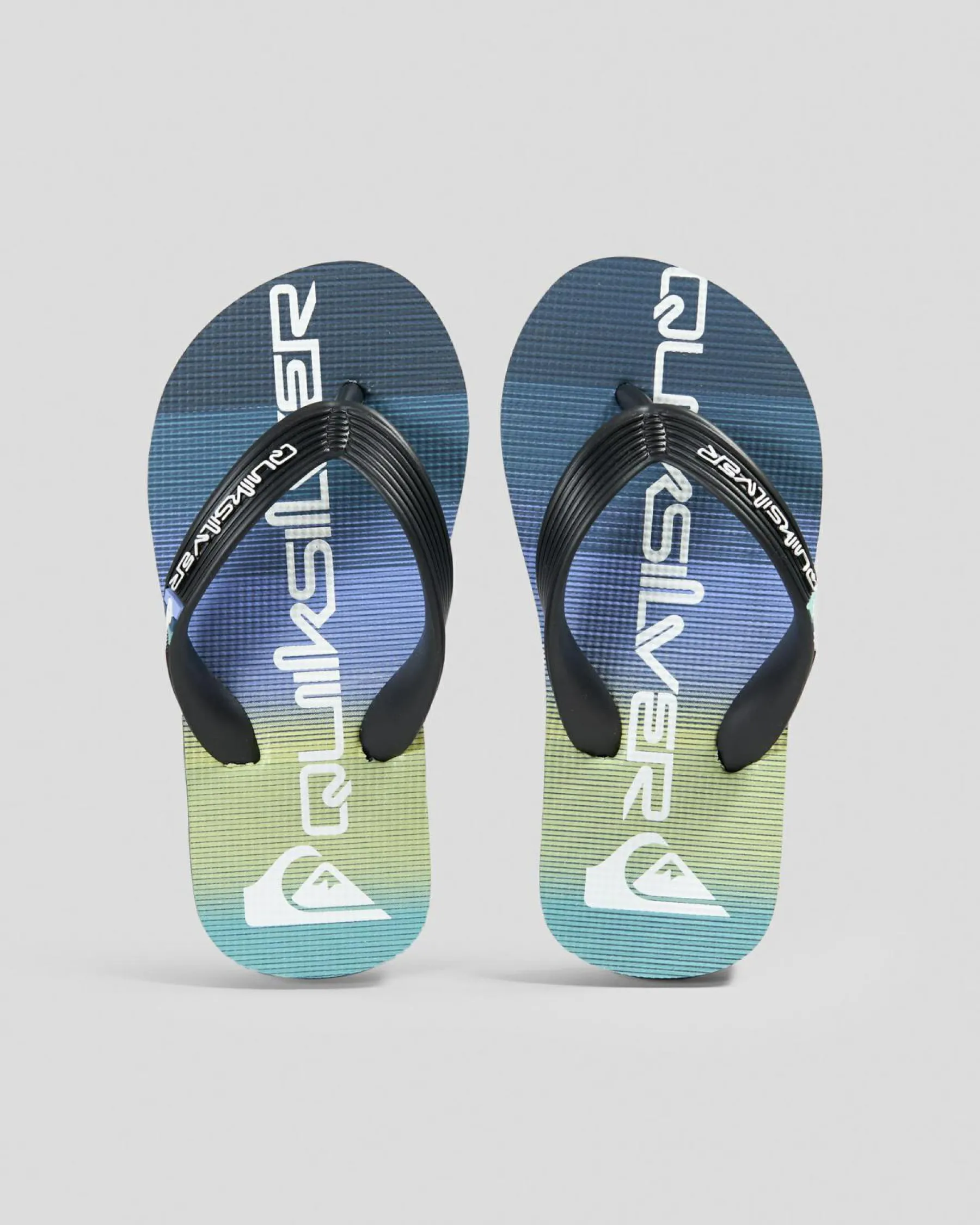 Toddlers|Flip Flops & Sandals*Quiksilver Toddlers' Molokai Art Thongs Blue/white/green