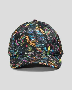 Toddlers|Headwear*Sanction Toddlers' Monstered 2.0 Snapback Cap Multi/black