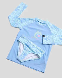 Rash Vests|Toddlers*Rip Curl Toddlers' Oceanic Long Sleeve Rash Vest Set Teal